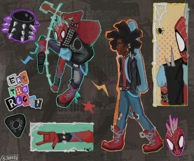 hobie collage drawing